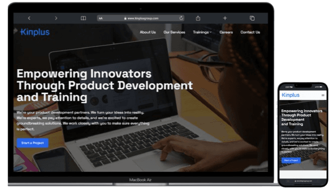 Screenshot of Kinplus Technologies