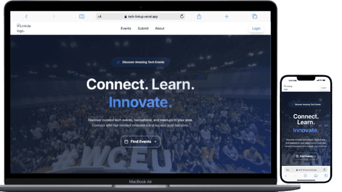 Screenshot of Tech LinkUp