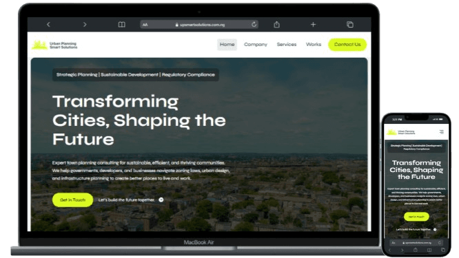 Screenshot of Upsmart Solutions